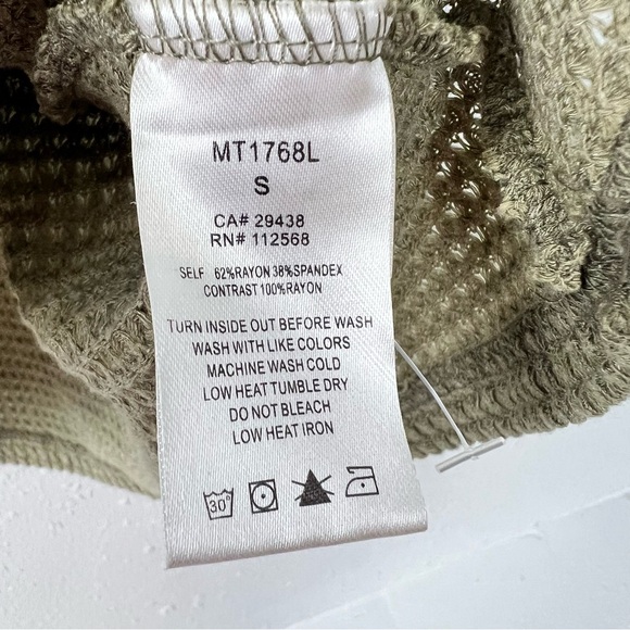 Miss Me Waffle Knit Hanley Oversized Crochet Top Women’s Size Small Boho - Picture 6 of 14